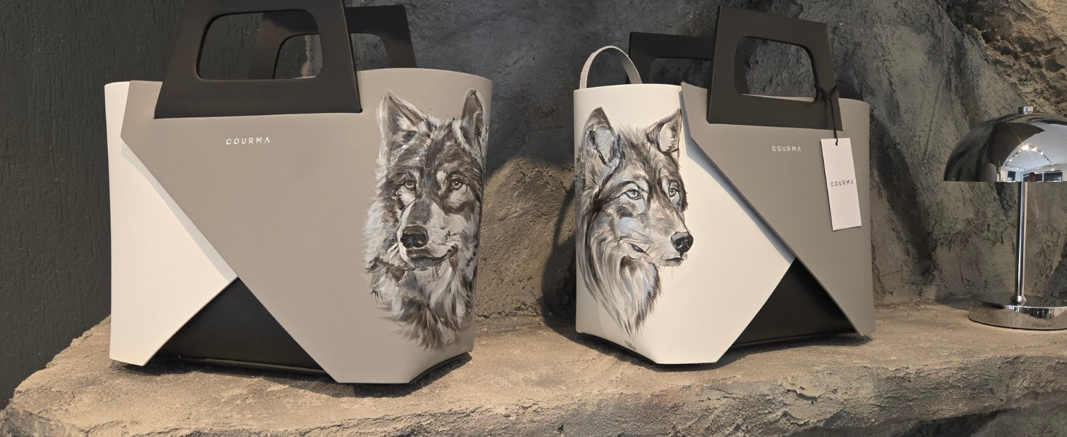 PETRA ICON Limited Edition dipinte a mano – Loup des Alpes e Loup Blanc