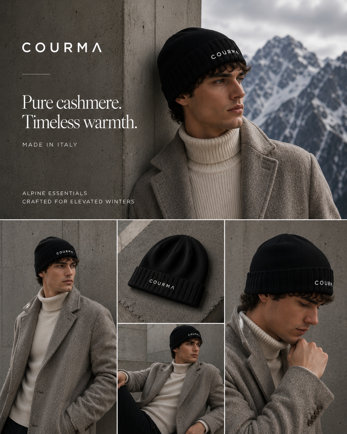 Courma Alpine core Beanie Black