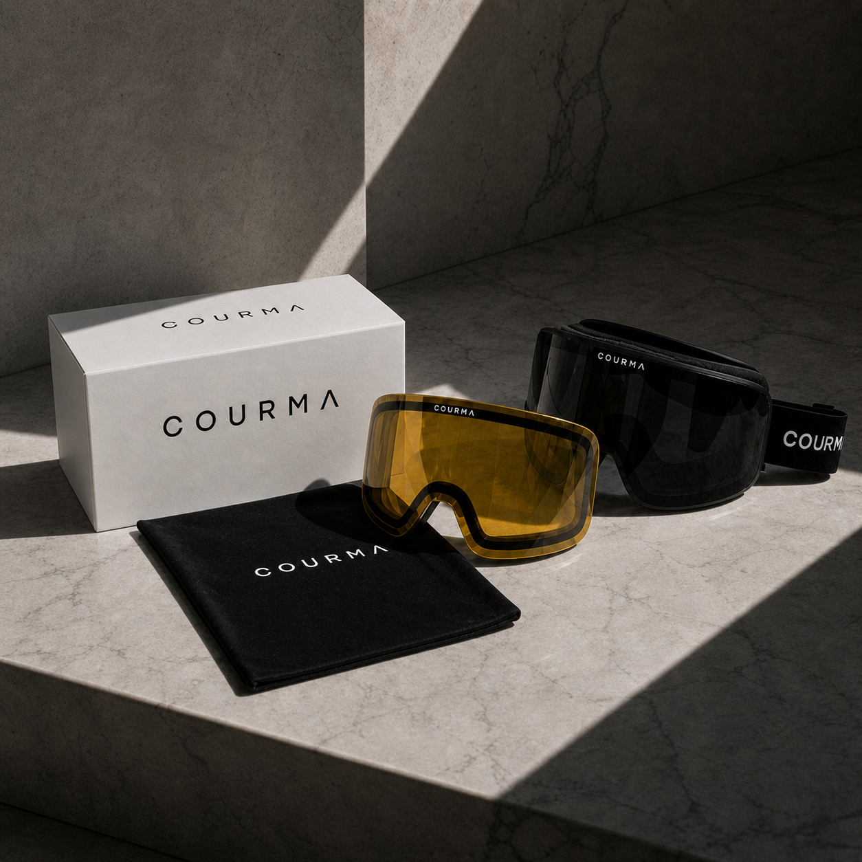 Courmagnetic Ski Goggles smoke lens cat3 - Courma