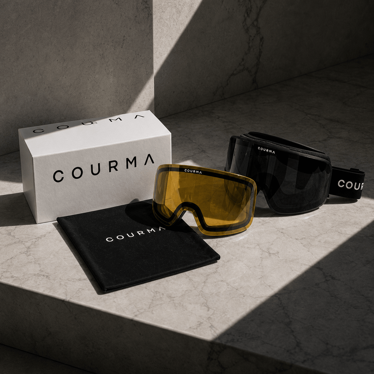 Courmagnetic ski goggles
