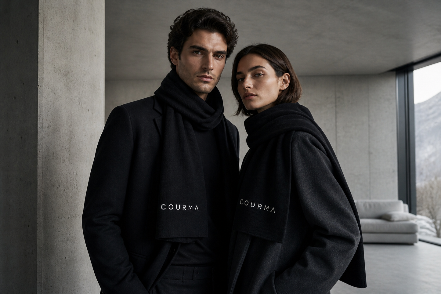 Sciarpa cashmere Made in Italy – COURMA Alpine Core Scarf