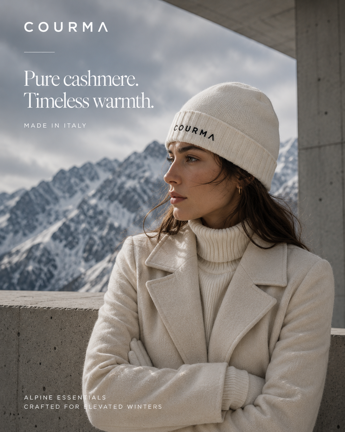 Courma Alpine core Beanie cashmere